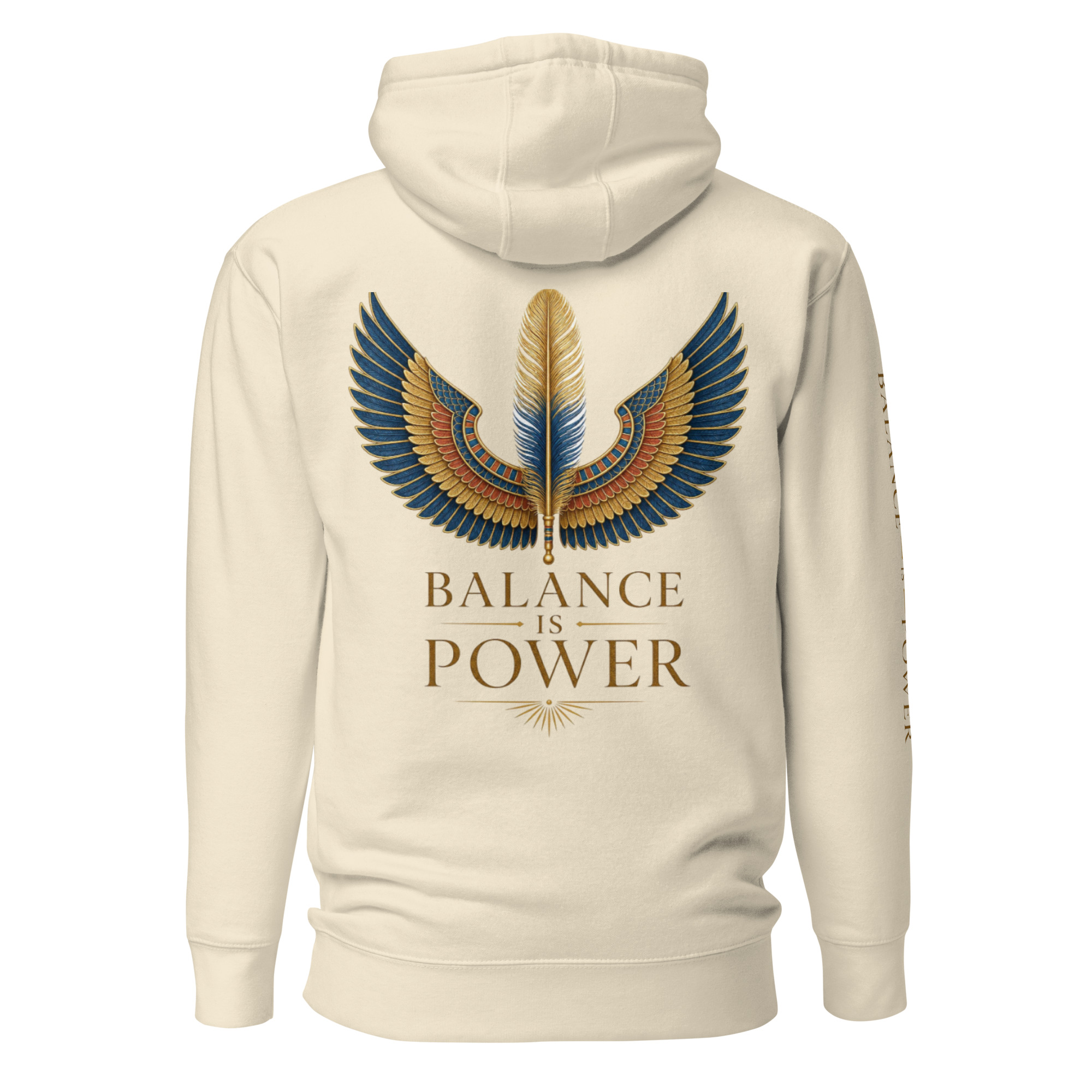 unisex-premium-pullover-hoodie-bone-back-6a695cee9de0f.jpg Balance is Power Heritage Hoodie - Image 11