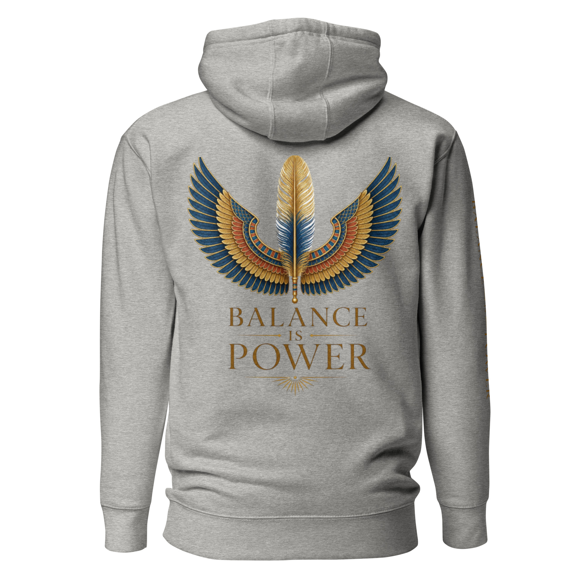 unisex-premium-pullover-hoodie-carbon-grey-back-6a695cee9dd3d.jpg Balance is Power Heritage Hoodie - Image 14