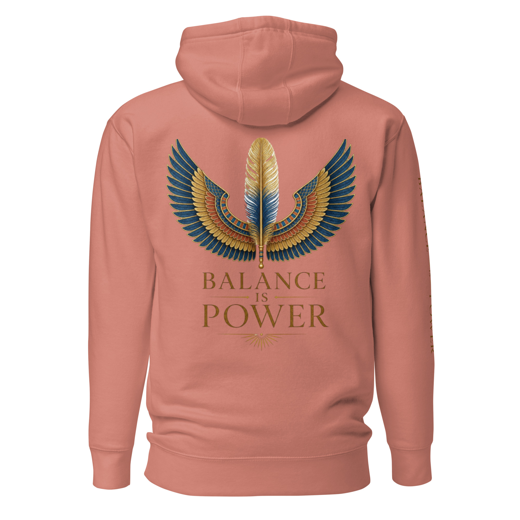 unisex-premium-pullover-hoodie-dusty-rose-back-6a695cee9dd82.jpg Balance is Power Heritage Hoodie - Image 15