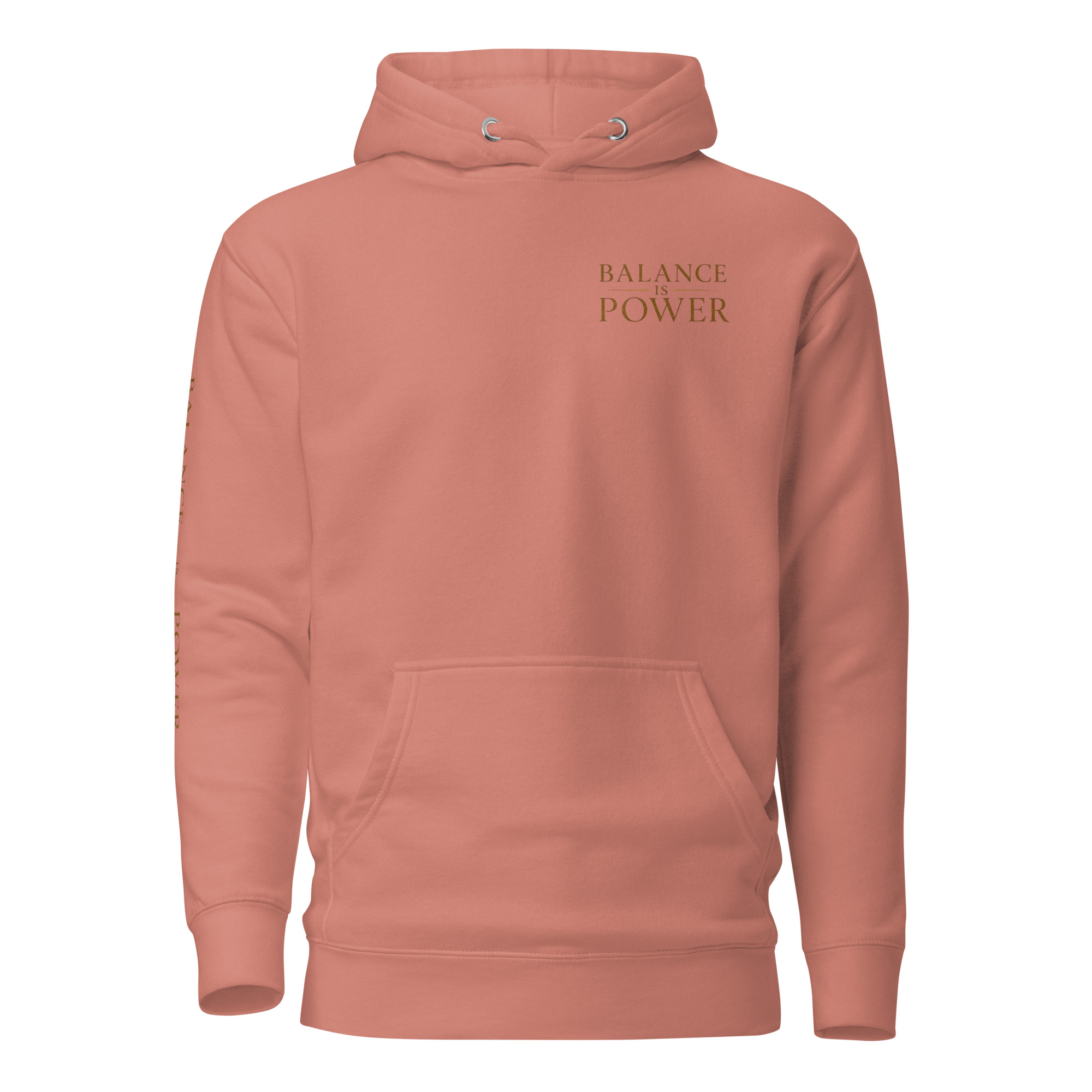 unisex-premium-pullover-hoodie-dusty-rose-front-6a695cee9d060.jpg Balance is Power Heritage Hoodie - Image 10