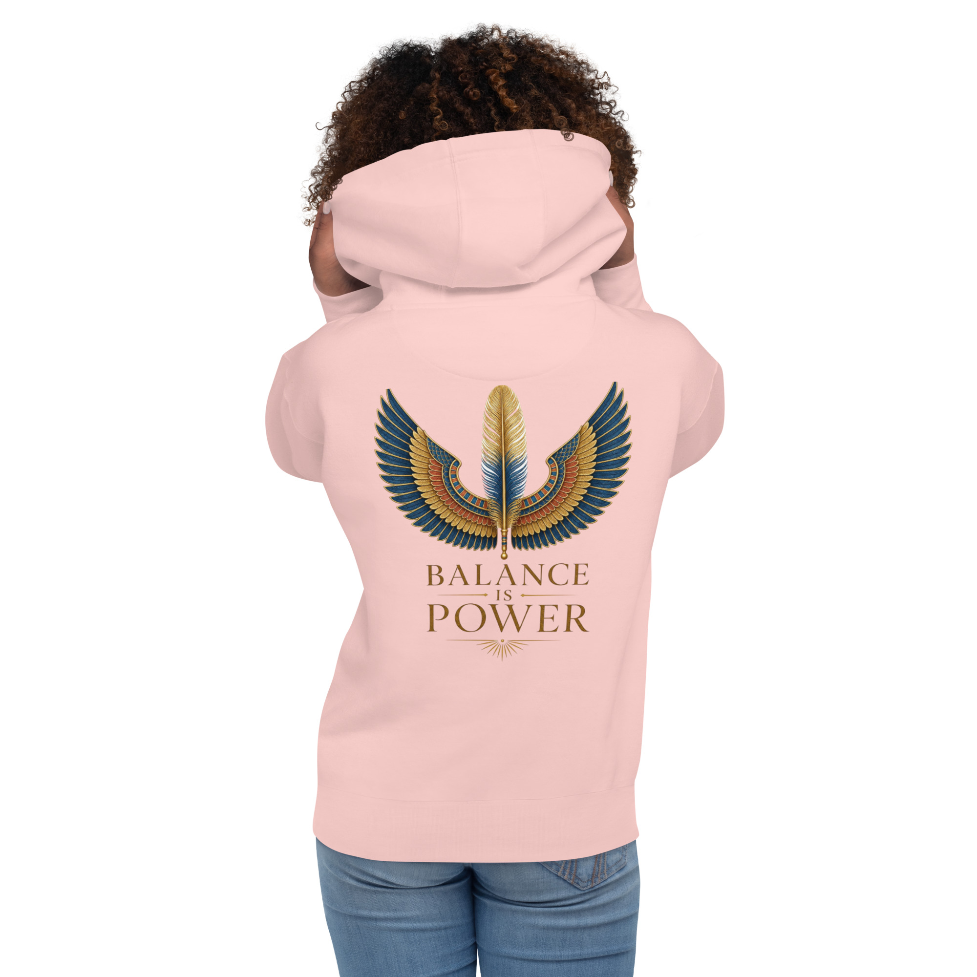unisex-premium-pullover-hoodie-light-pink-back-6a695cee9c37b.jpg Balance is Power Heritage Hoodie - Image 4