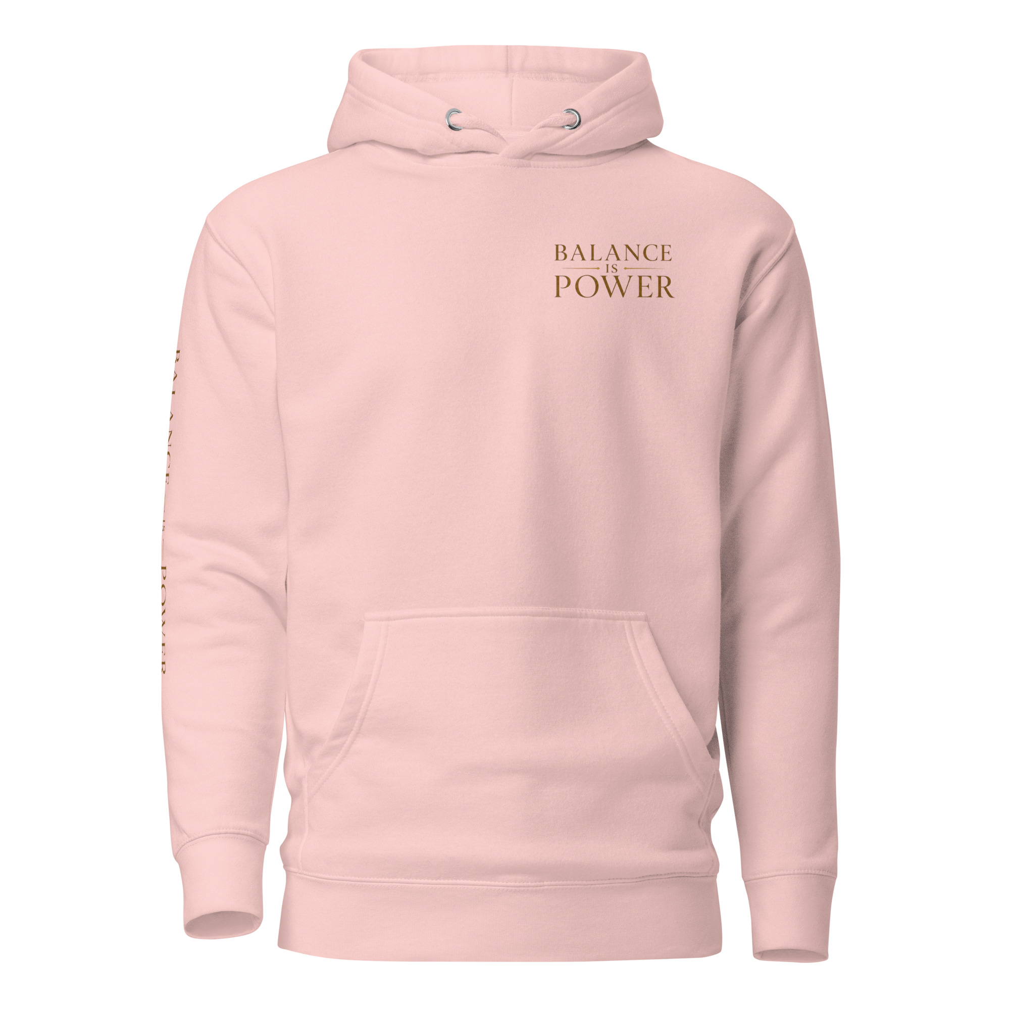 unisex-premium-pullover-hoodie-light-pink-front-6a695cee9d148.jpg Balance is Power Heritage Hoodie - Image 13