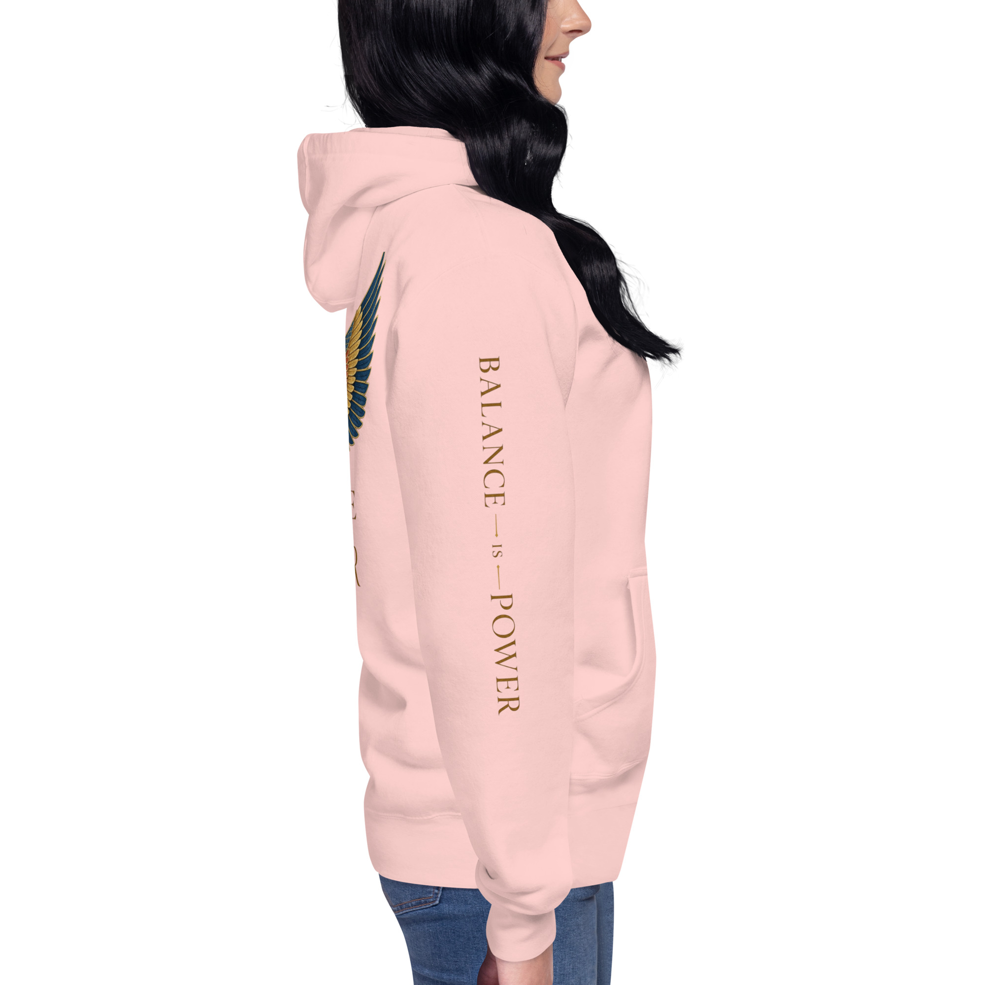 unisex-premium-pullover-hoodie-light-pink-right-6a695cee9ab50.jpg Balance is Power Heritage Hoodie - Image 2